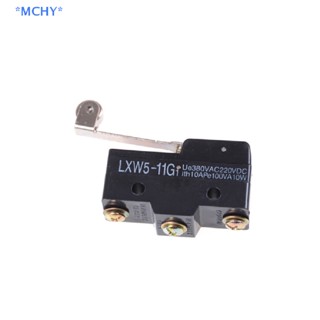 Mchy&gt; LXW5-11G ใหม่ สวิตช์ลิมิตไมโคร ก้านลูกกลิ้งยาว 2.6 นิ้ว