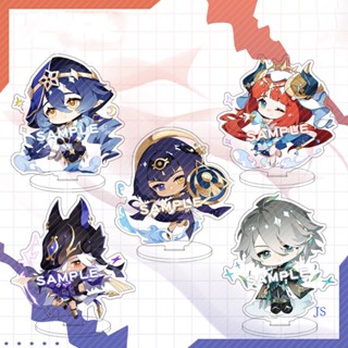 Js โมเดลฟิกเกอร์อะคริลิค อนิเมะ Genshin Impact Shogun Zhongli Xiao Figure Sara Kokomi Kazuha Game
