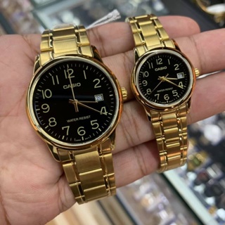 🎁CASIO STANDARD M/LTP-V002G-1B ของแท้ 100% พร้อมส่ง ประกัน 1 ปี