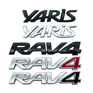 สติกเกอร์ตราสัญลักษณ์ RAV4 RAV-4 Yaris ABS 3D สําหรับติดตกแต่งท้ายรถยนต์