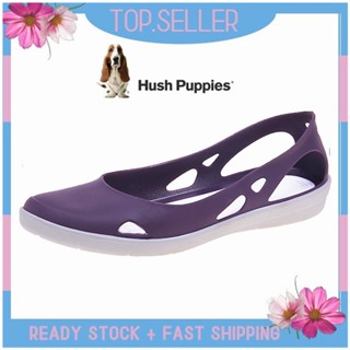 HUSH PUPPIES รองเท้าโลฟเฟอร์ ส้นแบน แบบสวม สําหรับผู้หญิง