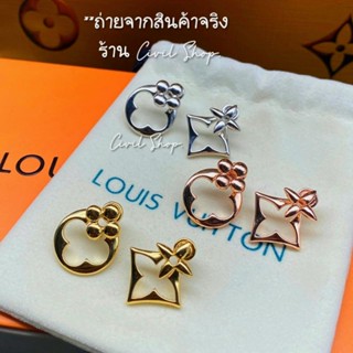 ต่างหูlv ต่างหูออริ ก้านเงินแท้s925 (พร้อมส่งในไทย(