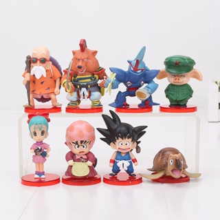 โมเดลฟิกเกอร์ Dragon Ball Z WCF Son Goku chichi DWC Gohan Piccolo Vegeta Nappa Raditz Freeza PVC ของเล่นสําหรับเด็ก 8 ชิ้น ต่อชุด