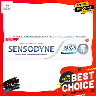 Sensodyne(เซ็นโซดายน์) เซ็นโซดายน์ ยาสีฟัน สูตรรีแพร์ &amp; โพรเทคท์ ไวท์เทนนิ่ง 100 ก. Sensodyne Toothpaste Repair &amp; Protec