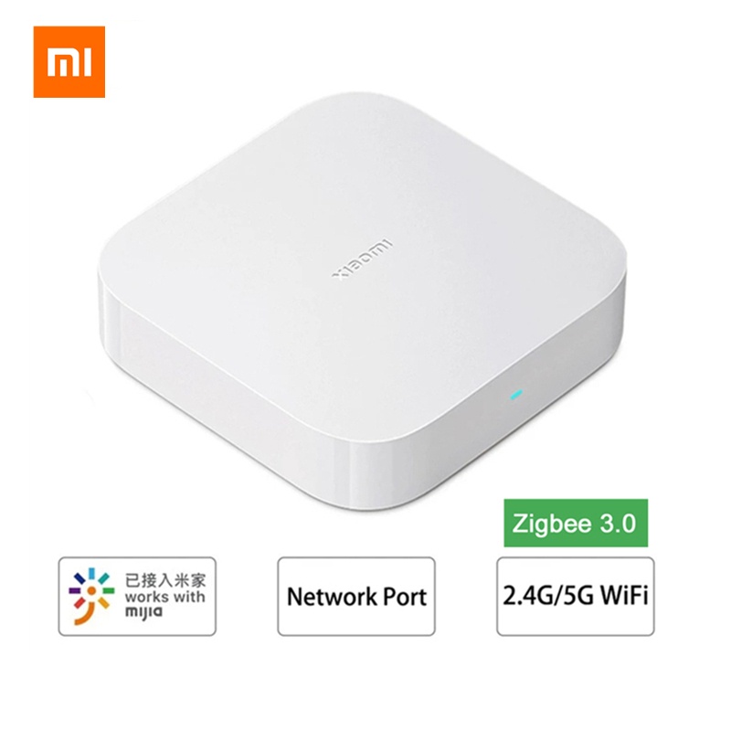 อัพเดทรุ่น Xiaomi Smart Home Hub 2 Zigbee 3.0 อัจฉริยะหลายโหมดเกตเวย์ Wifi 5GHz 2.4GHz บลูทูธตาข่ายท