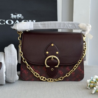 Coach Beat Shoulder Bag With Horse And Carriage Print