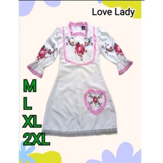 เดรส  งานป้าย Love Lady (2XL, XLปลาย ใส่ได้)