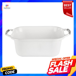 SQUARE กะละมังเหลี่ยม PLIM 31x15cm สีขาวSQUARE BASIN PLIM 31X15cm WHITE