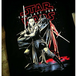 BT109 STAR WARS THE LAST JEDI REY AND KYLO REN EDITION BLACK TIMBER HIGH QUALITY SILK SCREEN COLLECTABLE COTTON T-S_04