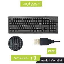 KEYBOARD (คีย์บอร์ด) ANITECH P202 (EN/TH)