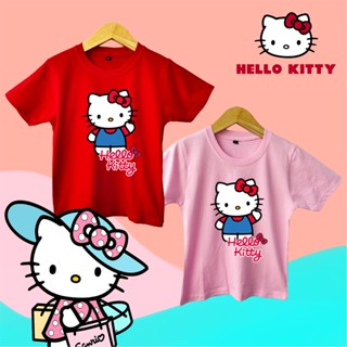 เสื้อยืด พิมพ์ลาย Hello Kitty สําหรับเด็ก