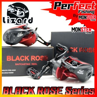 รอกหยดน้ำ LIZARD BLACK ROSE Series รอบ 8.1:1 19+1bb (มีทั้งหมุนซ้ายและหมุนขวา)