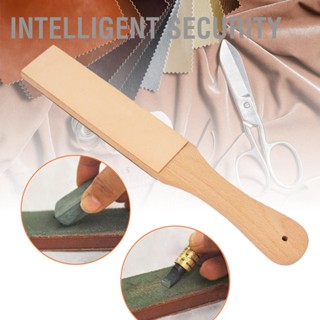  Intelligent Security ที่จับไม้กระดานขัดเครื่องหนัง Sharpening Strop มีดแกะสลักแบบหมุนเครื่องมือหัตถกรรมเครื่องหนัง