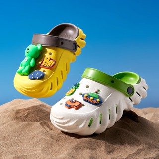 Cheerful Mario Crocs รองเท้าแตะลําลอง พื้นนิ่ม กันลื่น เหมาะกับฤดูร้อน สําหรับเด็กผู้หญิง