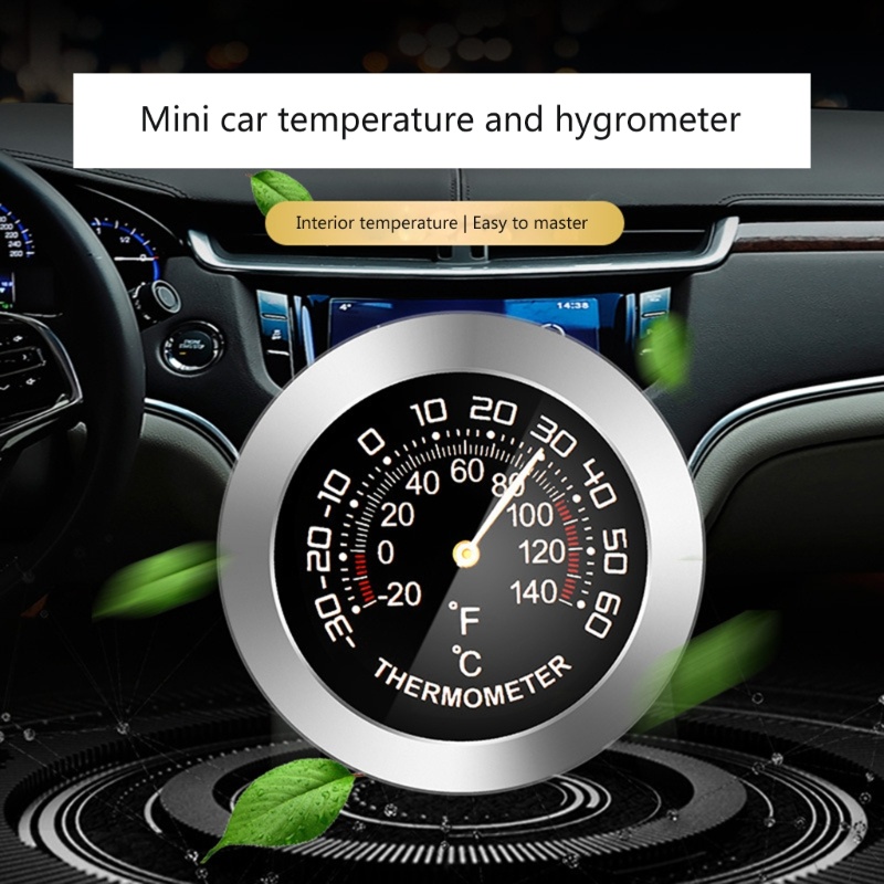 Pcf* เครื่องวัดอุณหภูมิความชื้น อนาล็อก ไฮโกรมิเตอร์ ขนาดเล็ก สําหรับรถยนต์ รถบรรทุก ตู้เย็น