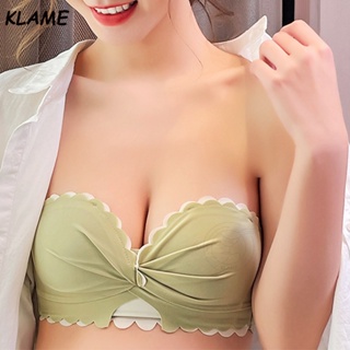 Klame ชุดชั้นใน บราไร้รอยต่อ คัพ AC ไม่มีโครงเหล็ก หนา ปรับได้ ป้องกันการหย่อนคล้อย สําหรับผู้หญิง KLM188