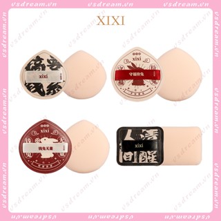 Xixi Futu He Chunshi ชุดแปรงแต่งหน้า พัฟคอนซีลเลอร์ ขนแปรงนุ่ม แห้งเร็ว