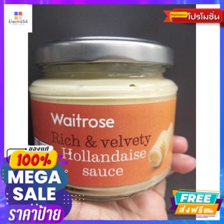 Waitrose Hollandaise Sauce ซอสครีม สำหรับจิ้มเนื้อสัตว์  เวทโทรส 190 กรัม Wait