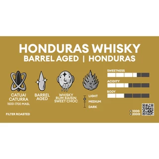 Honduras Whisky Barrel Aged (Barrel Aged) | Filter Roasted | เมล็ดกาแฟคั่ว MOTMOT COFFEE