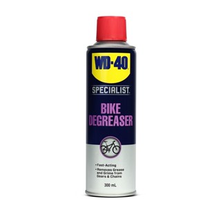 WD-40 BIKE สเปรย์โฟมล้างโซ่และคราบไขน้ำมัน (Chain Cleaner &amp; Degreaser) ขนาด 300 มิลลิลิตร ใช้ทำความสะอาดคราบน้ำมัน จารบี