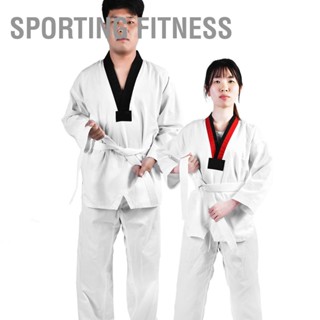 Sporting Fitness ผ้าฝ้ายเต็มชุดเทควันโด Sportwear ชุดคาราเต้สำหรับผู้ใหญ่และเด็ก