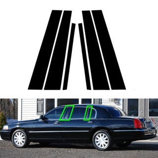 【TokTik Hot Style】ฝาครอบเสาประตูหน้าต่าง PC คุณภาพสูง สําหรับ Lincoln Town Car 1998-2011