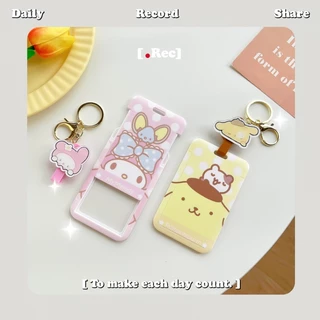 ใหม่ Sanrio Multi-Function Retractable Card Holder ป้ายชื่อ ID Holder สะดวก Swip Card ID Card Bank Bus Access Control Student Holder Work Permit Work Anti-Lost Protective Case Star Photo โพลารอยด์ เคสป้องกันการ์ดรูปถ่าย