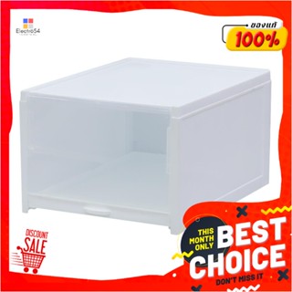 DRAWER กล่องรองเท้าลิ้นชัก STACKO 33.2x25.8x18.3 ซม. สีขาวDRAWER SHOE BOX STACKO 33.2X25.8X18.3CM WHITE