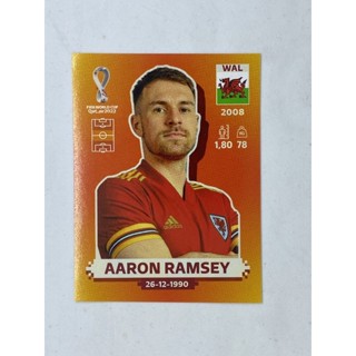 Aaron Ramsey สติ๊กเกอร์สะสม ฟุตบอลโลก world cup 2022 wales ของสะสมทีมฟุตบอล เวลส์