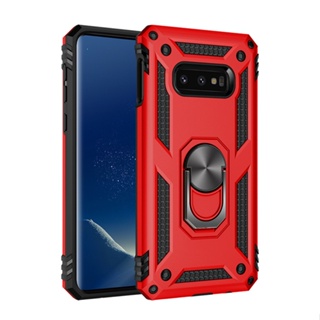 Samsung Galaxy S10 Plus S10E กันกระแทก ขาตั้ง PC + TPU เคสโทรศัพท์ แบบแข็ง แหวน ฝาหลัง