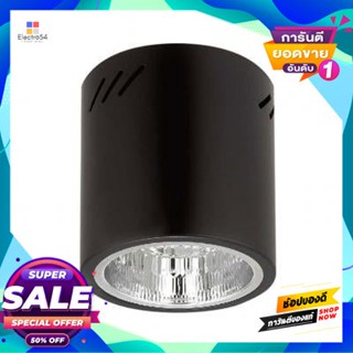 Downlight โคมดาวน์ไลท์หน้ากลมติดลอย 6 นิ้ว 1xE27 LUZINO รุ่น MZY601-BK สีดำRound Downlight 6 inches 1xE27 LUZINO Model M