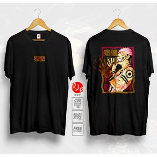 เสื้อยืด พิมพ์ลายอนิเมะ SUKUNA RYOMEN JUJUTSU KAISEN ITADORI YUUJI สไตล์ญี่ปุ่น สําหรับผู้หญิง_02