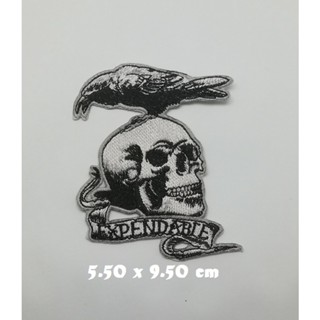 ตัวรีดติดเสื้อ The Expendables ตกแต่งเสื้อผ้า แจ๊คเก็ต Embroidered Iron on Patch  DIY