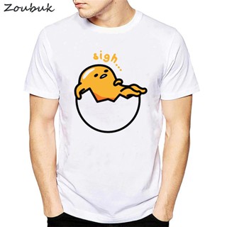 Qiuy5 [พร้อมส่ง] เสื้อยืดแขนสั้นลําลอง ผ้าฝ้าย 100% พิมพ์ลาย Gudetama Lazy Egg A98 พลัสไซซ์ ของขวัญวันเกิด สไตล์ญี่_07