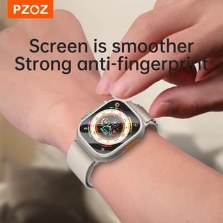 Pzoz กรอบกันชนโลหะ พร้อมกระจกนิรภัย 49 มม. สําหรับ Apple Watch Ultra I Watch Series 49 มม.
