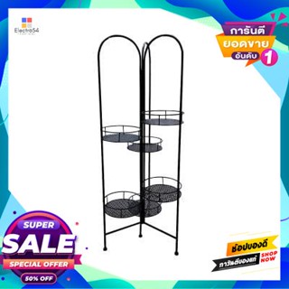 Wrought ที่รองกระถางต้นไม้เหล็กดัด รุ่น JF170943 ขนาด 22 x 22 x 114 ซม. สีดำ Wrought Iron Plant Stand FONTE JF170943 Siz