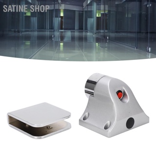 SaTine Shop สต๊อปเปอร์ล็อคประตูแม่เหล็กไฟฟ้า Magnetic Door Stop Catch Holder 500N Suction DC 24V