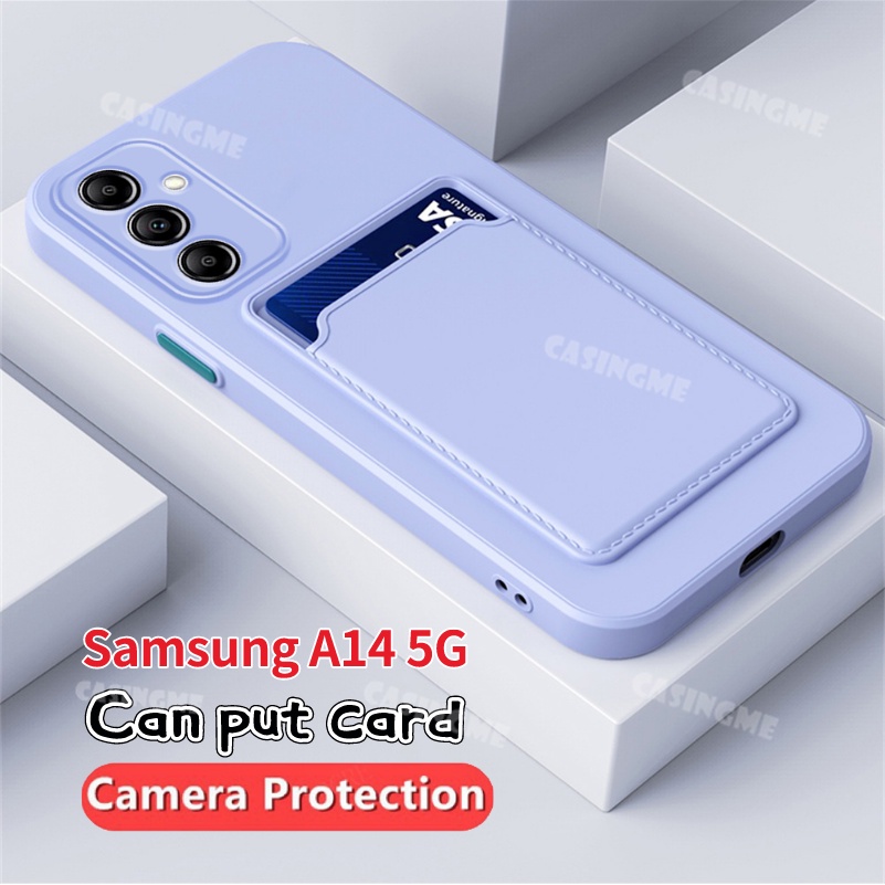 เคสซิลิโคนนิ่ม พร้อมช่องใส่บัตร สําหรับ SamsungA14 5G 2023 Samsung Galaxy A14 A54 A34 14A A 14 A54 A34 4G 5G