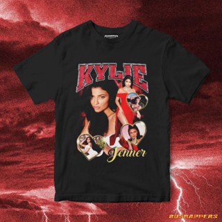 เสื้อยืดแขนสั้น เสื้อยืดลำลองKylie JENNER RAP TEE เสื้อยืด เสื้อยืด ลาย Kylie JENNER เสื้อยืด ลาย Kylie JENNERS to4XL