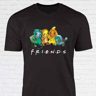 Pokemon Pikachu Friends T-Shirt Men Women Tee Cloth COTTON APPAREL_07