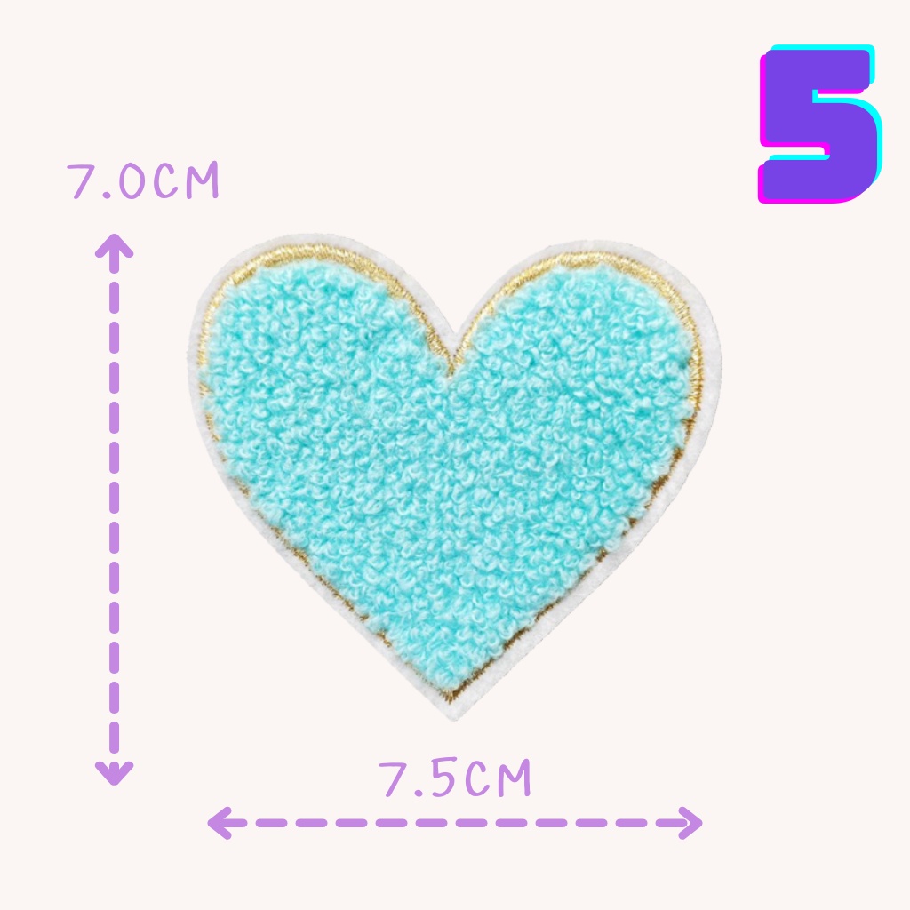 😄10บาททุกชิ้น😀DIY:ตัวรีดติดเสื้อ UC21 อาร์มติดเสื้อ ลายน่ารัก หัวใจปักฟู หัวใจหลากสี ใช้เตารีดรีดติดลงผ้าได้เลยค่ะ - รูปที่ 4