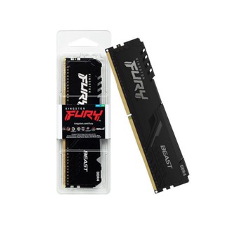 8GB (8GBx1) DDR4 3200MHz RAM (หน่วยความจำ) KINGSTON FURY BEAST DDR4 (BLACK) (KF432C16BB/8)