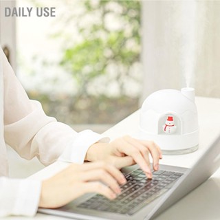 Daily Use Night Light Humidifier การออกแบบบ้านหิมะน่ารัก USB Mute Mini Air Vaporizer สำหรับห้องนอน