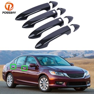 [พร้อมส่ง] ฝาครอบมือจับรถยนต์ คาร์บอนไฟเบอร์ สําหรับ Honda Accord 9th 2013-2017