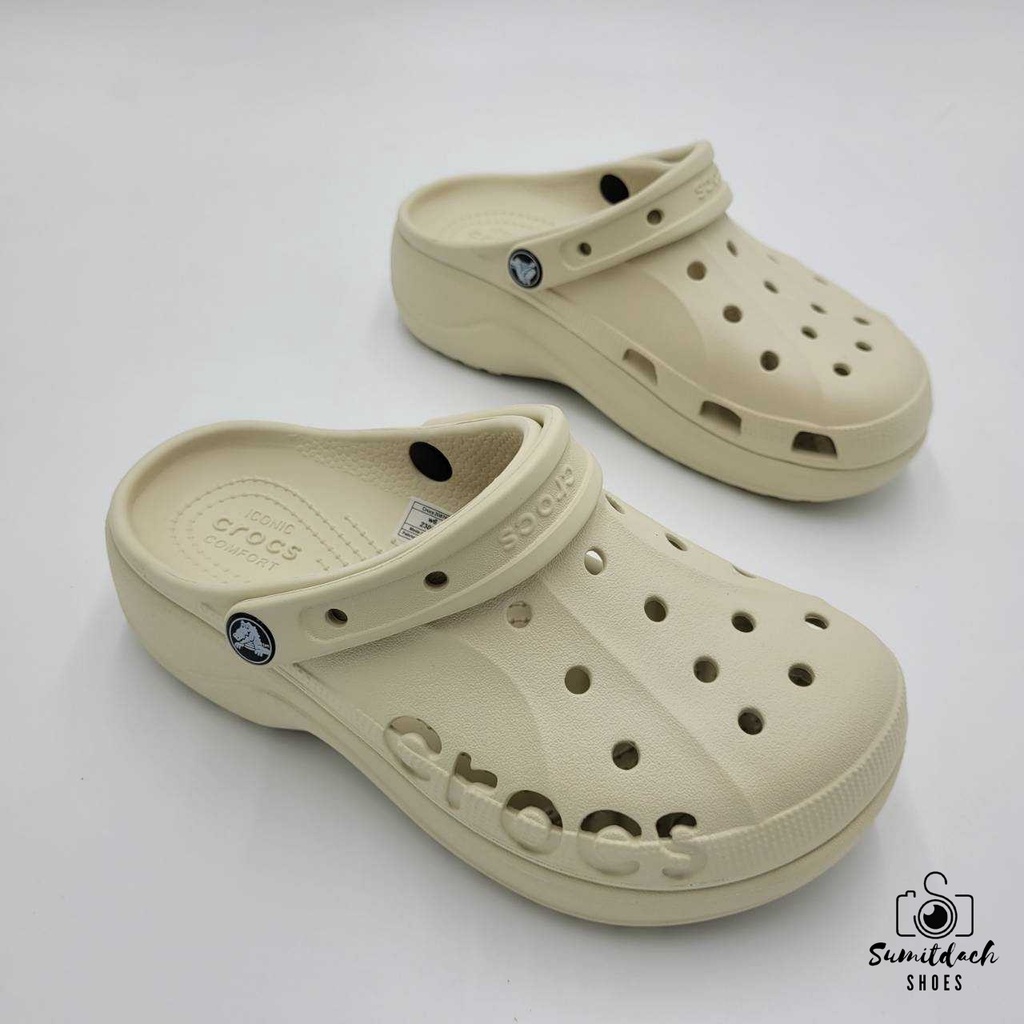 พร้อมส่ง !!! รองเท้าลำลองแฟชั่น สไตล์ Crocs Crocband Classic Baya High #4