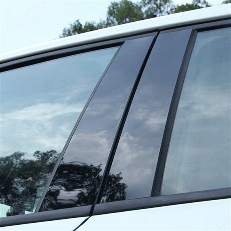 【มาใหม่】สติกเกอร์ติดเสาประตูหน้าต่างรถยนต์ สําหรับ Nissan Elgrand E52 2020 -2023-6 ชิ้น