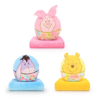 Disney ลิขสิทธิ์แท้ หมอนผ้าห่ม Pooh / Piglet / Eeyore : Motif Color (Winnie the pooh)