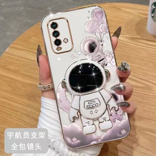 เคสโทรศัพท์มือถือ ขอบตรง ลายนักบินอวกาศ พร้อมที่ตั้งวาง สําหรับ Redmi note9 Redmi note9Pro Redmi note9S Redmi note8 Redmi note8Pro Redmi note7 note7pro Redmi note8T