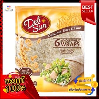 SunWhole 9เดลีซันแผ่นแป้งธัญพืชนิ้ว 360กรัมDeliSun WholeWheat 9" Tortillas360g