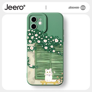 Jeero เคสไอโฟน เคสซิลิโคนนุ่มกันกระแทกน่ารักตลก เคสโทรศัพท์ Compatible for iPhone 14 13 12 11 Pro Max SE 2020 X XR XS 8 7 6 6S Plus พลัส HFF2263